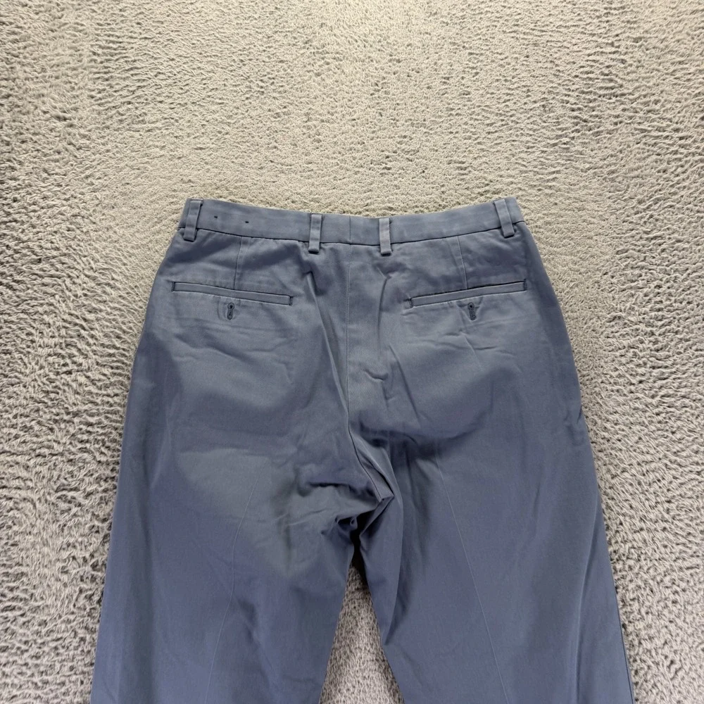 Brooks Brothers Clark Pant Mens 33x32 Gray Cotton Chino Straight Business Preppy
